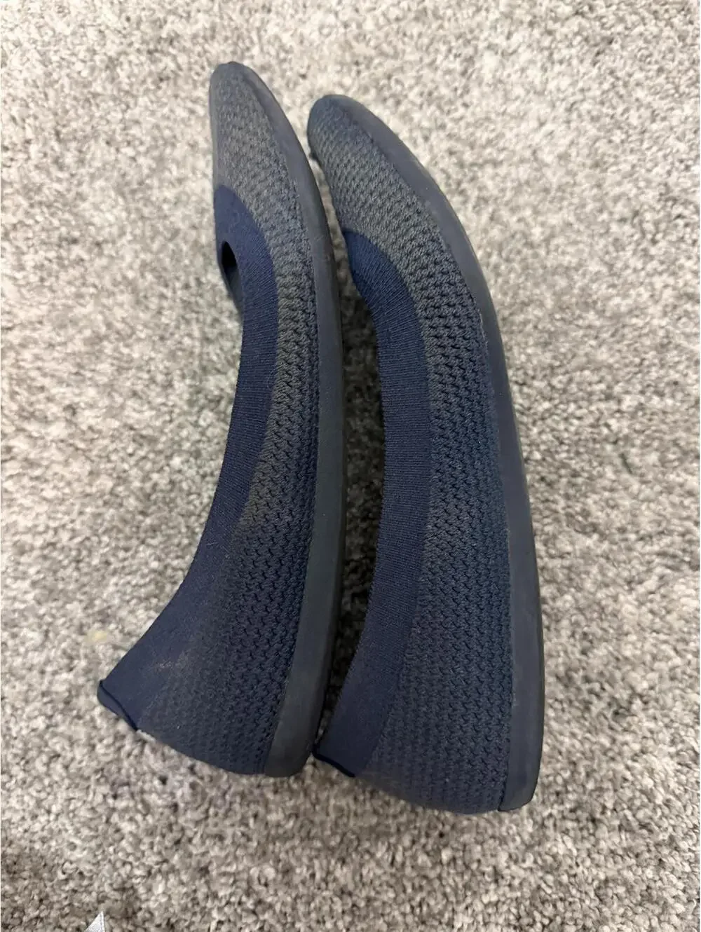 Allbirds Tree Breezers Women's Blue Knit Flats Size 7